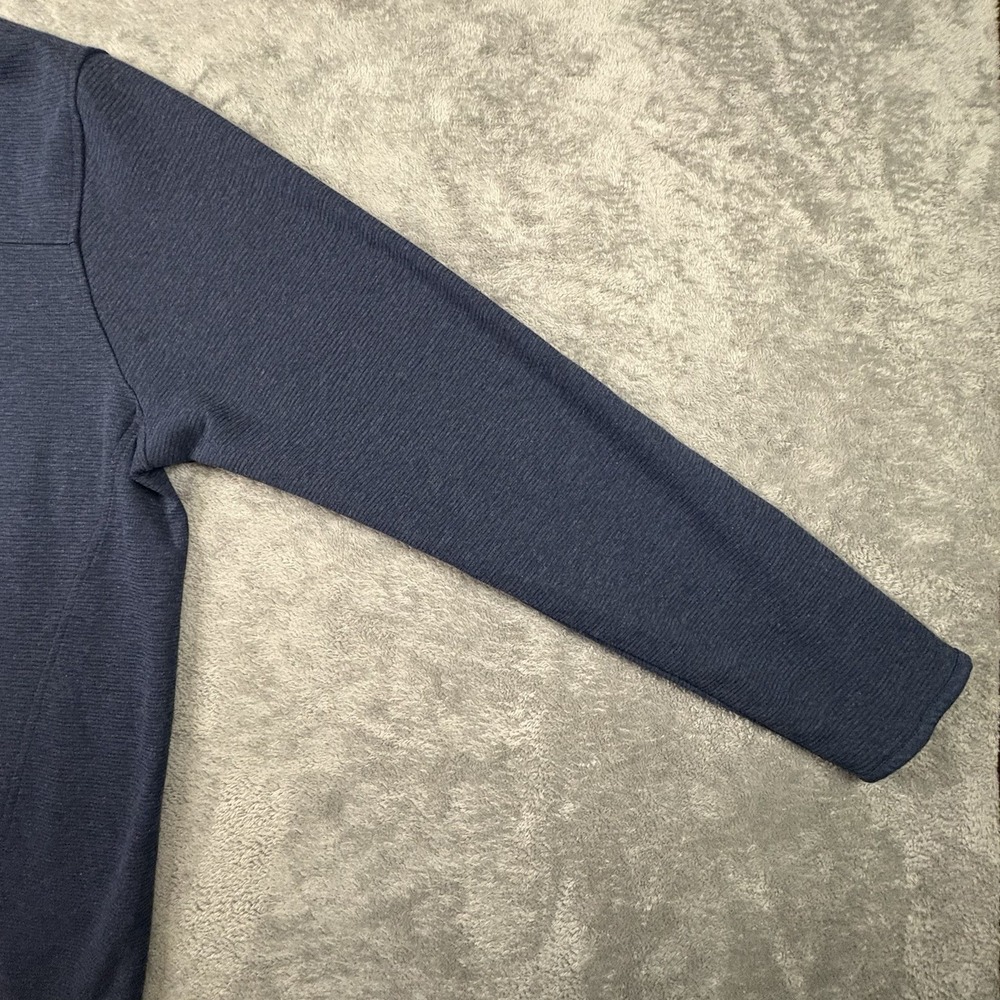 Huk Men's XL NWT Blue Ottoman Heather 1/4 Zip Pullover Performance Fishing - Picture 8 of 14